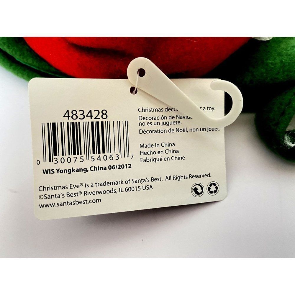 3D Santa Noel Christmas Holiday Stocking 17" Christmas Eve Santa's Best NEW - Picture 6 of 9